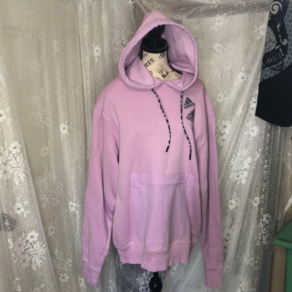 adidas Women's Essentials Brandlove Hoodie  Bliss Lilac/Wonder Hoodie LNC Size L